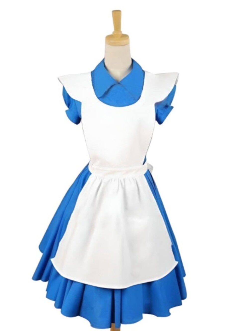 Cossky Alice In Wonderland Blue Dress Costume Detachable Apron